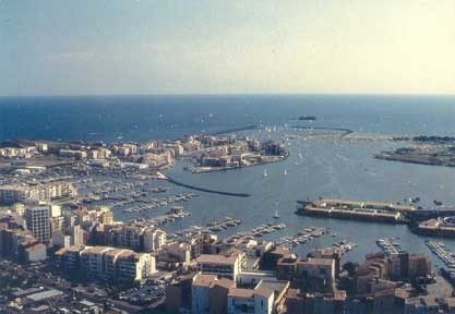 Le port vu du ciel...